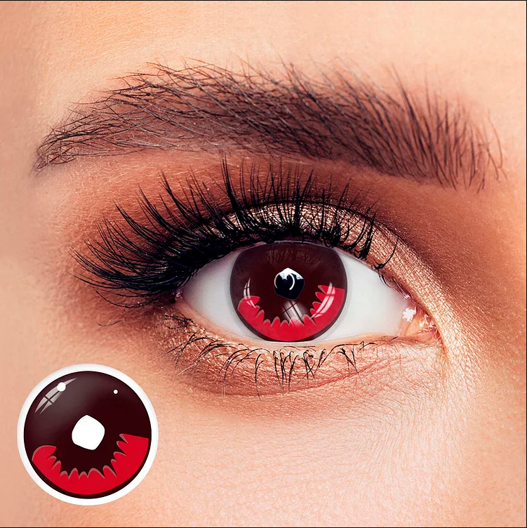 Lentes de contacto cosméticos Kamado Tanjiro