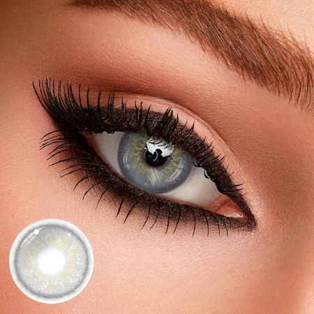 Lentes de contacto cosméticos russian grey