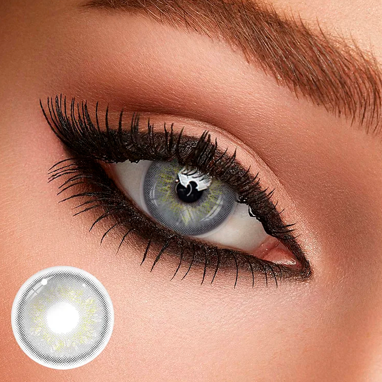 Lentes de contacto cosméticos russian grey