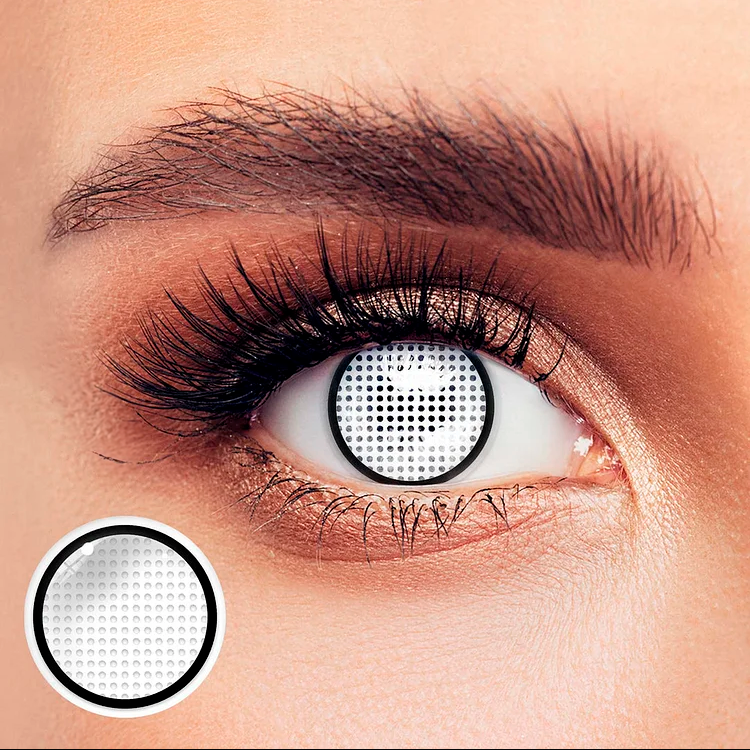 Lentes de contacto fantasia White Mesh Manson
