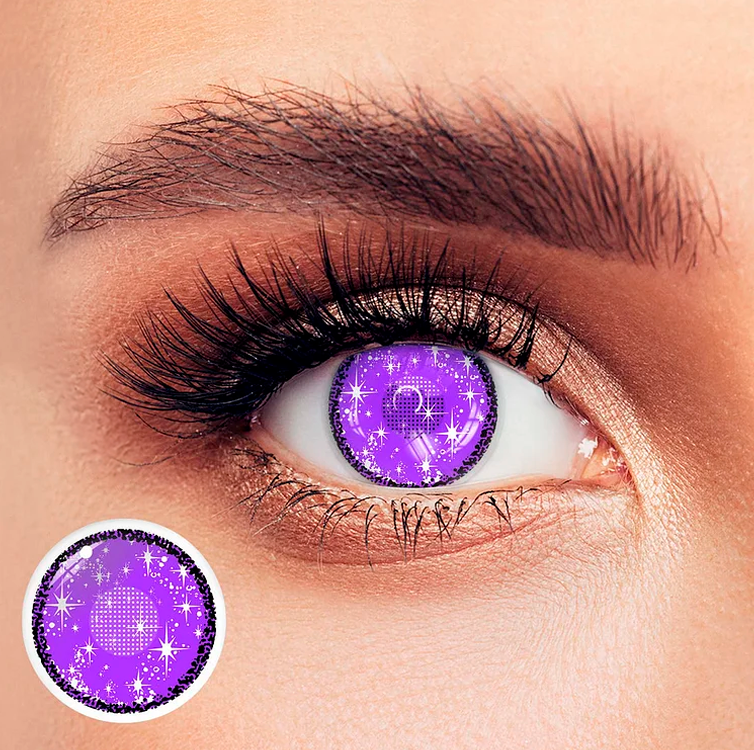 Lentes de contacto de color purpura midsummer