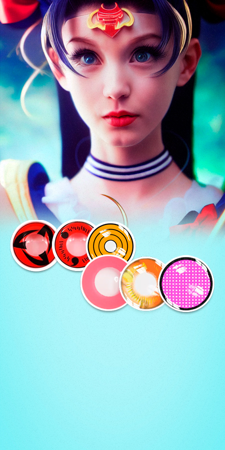 lentes de fantasia cosplay