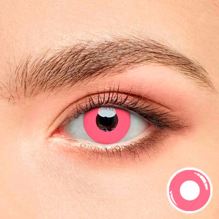 Lentes cosplay rosados tipo bloques